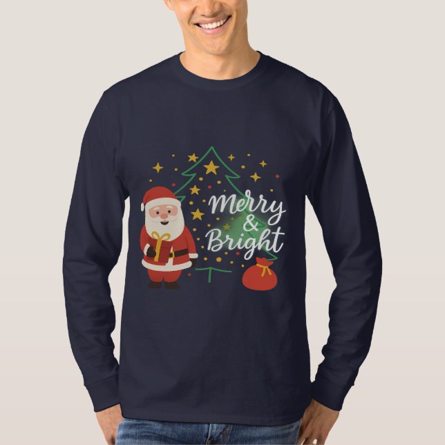 Santa Holiday Gift T-Shirt for Husband – Christmas (Frente)