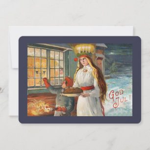 Santa Lúcia e Criança Trazendo Pão de Açafrão