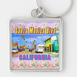 "Santa Monica Blvd 1" Porta-chaves