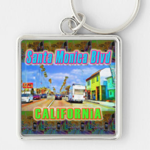"Santa Monica Blvd 2" Porta-chaves