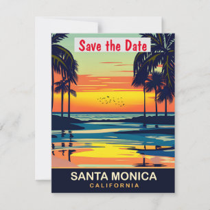 Santa Monica, Califórnia, cartão postal de viagem,