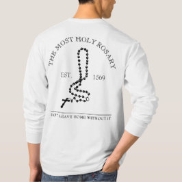 Santa Rosária Miçanga Camisa da Cruz Católica