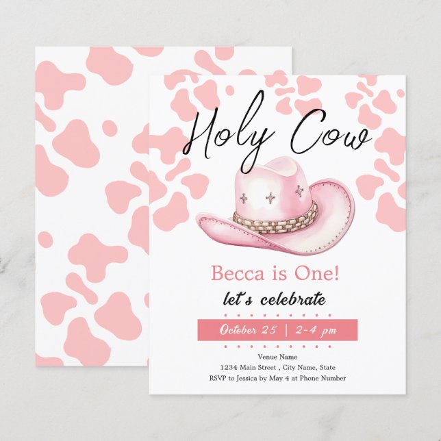 Santa Vaca 1rua Garota Que Garota De Aniversário (Frente/Verso)