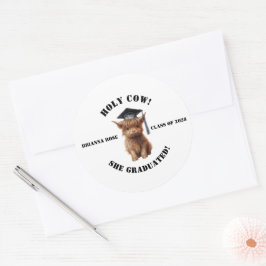 Santa Vaca! Adesivos de graduação