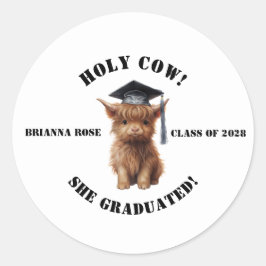 Santa Vaca! Adesivos de graduação
