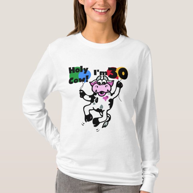 Santa vaca, tenho 30 Camisetas e presentes (Frente)