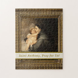Santo Anthony com Quebra-cabeça Cristo Filho