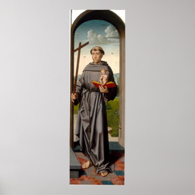 Santo Anthony - Gerard David Fine Art Poster (Frente)