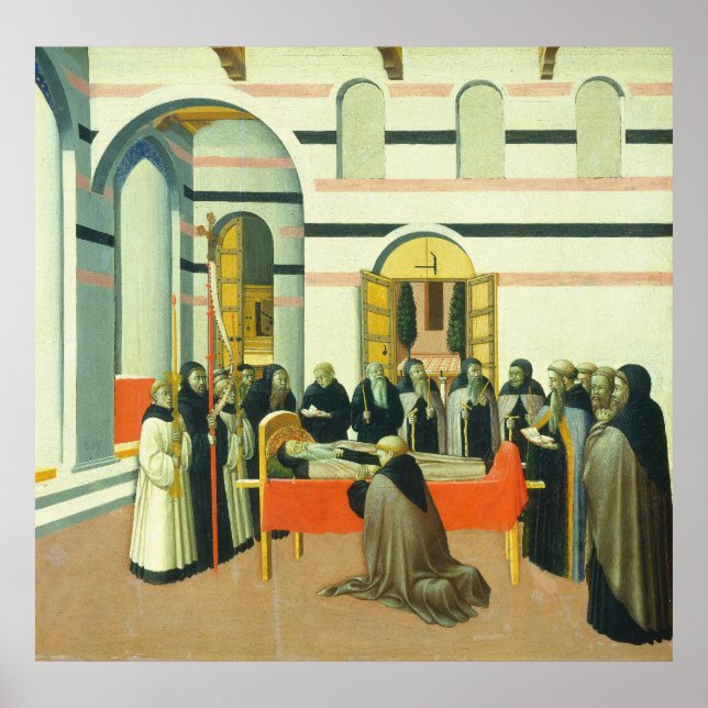 Santo Anthony - Sano di Pietro Fine Art Poster (Frente)