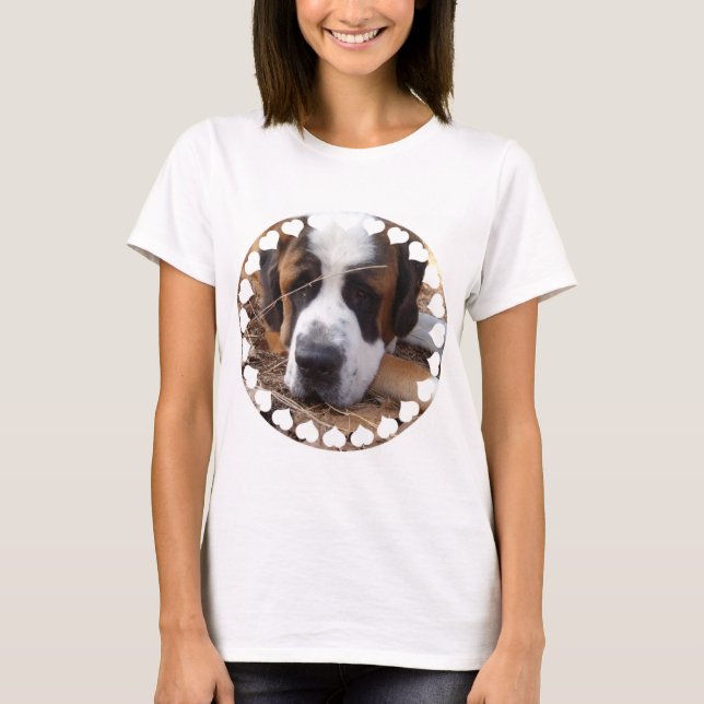 Santo Bernard Dog Long Sleeve T-Shirt (Frente)