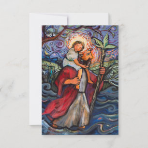 Santo Christopher Prayer Card