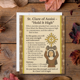 Santo Clare Mantenha-O Sinal De Jogo Alto