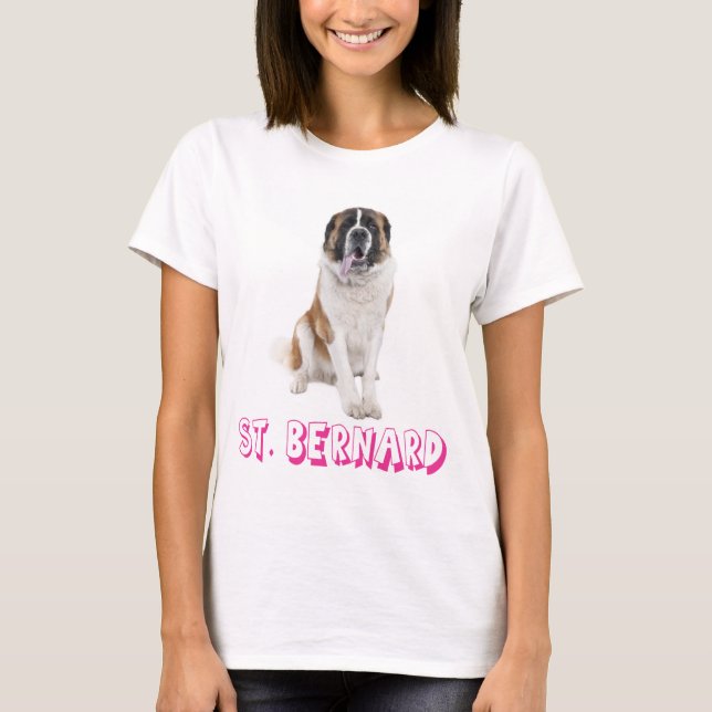 Santo De Amor Bernard Puppy Dog T-Shirt (Frente)
