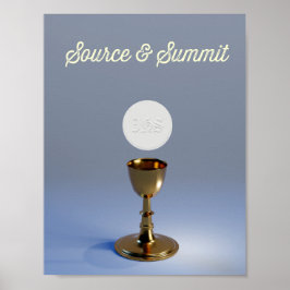 Santo Eucharista Chalice e Poster de Anfitrião