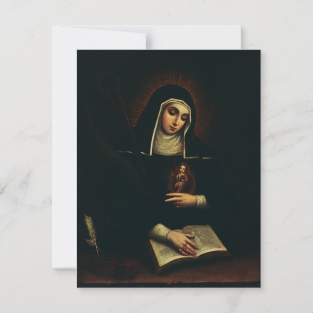 Santo Gertrude o alemão Excelente Benedictine (Frente)