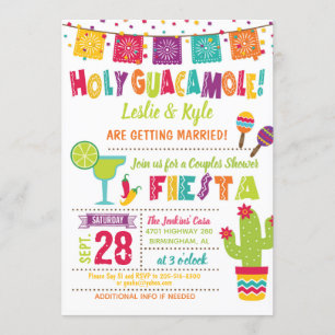 Santo Guacamole Casal Chá Fiesta Convite W
