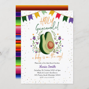 Santo Guacamole - Convite ao Chá de fraldas Mexica