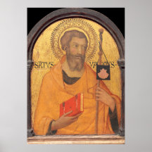 Santo James Major - Simone Martini Fine Art Poster