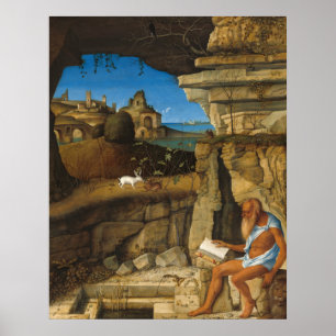 Santo Jerome - Giovanni Bellini Fine Art Poster