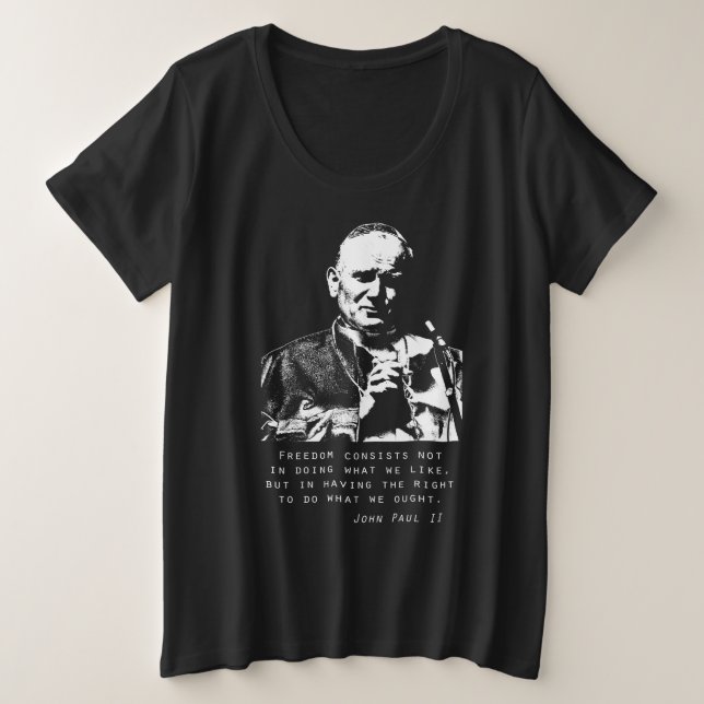 Santo John Paul II T-Shirt (Frente do Design)