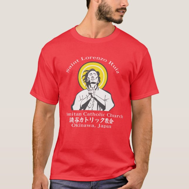 Santo Lorenzo Ruiz Yomitan Igreja Católica T-Shirt (Frente)