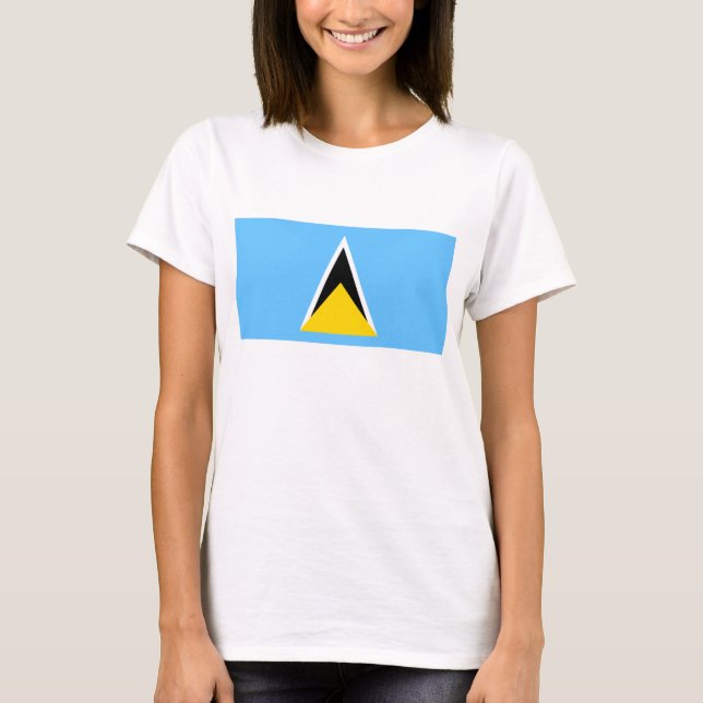 Santo Lucia Flag x Map T-Shirt (Frente)