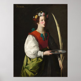 Santo Lucy - Francisco de Zurbarán Fine Art Poster