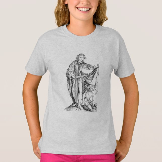 Santo Martin com uma camiseta Beggar (Frente)