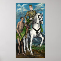 Santo Martin - El Greco, Poster de Belas Artes Gre