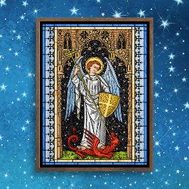 Santo Michael Battles the Beast Poster