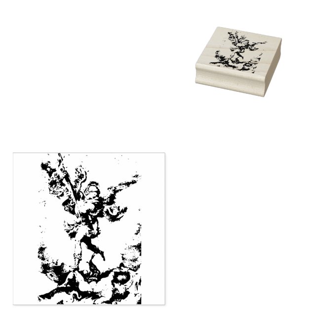 Santo Michael, Carimbo de Borracha Arcanjo (Carimbado)