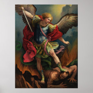 Santo Michael, o Poster Arcanjo Grande