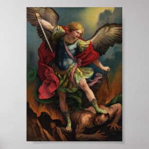 Santo Michael, o Poster Arcanjo Pequeno