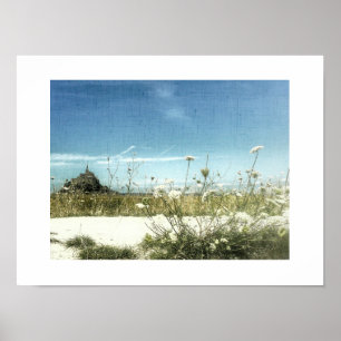 Santo Mont Michel View Normandy France Poster