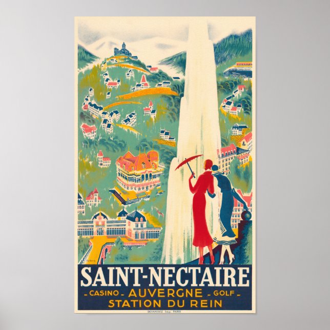 Santo-Nectaire France Poster vintage (Frente)