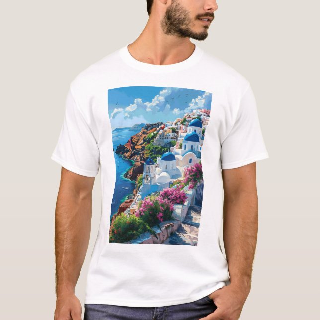 Santo Pintor por Números T-Shirt - Artesanato únic (Frente)