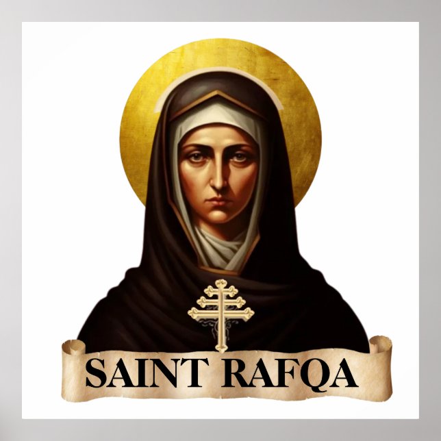 Santo Rafqa, Maronite Nun, Poster de 40" x 40" (Frente)