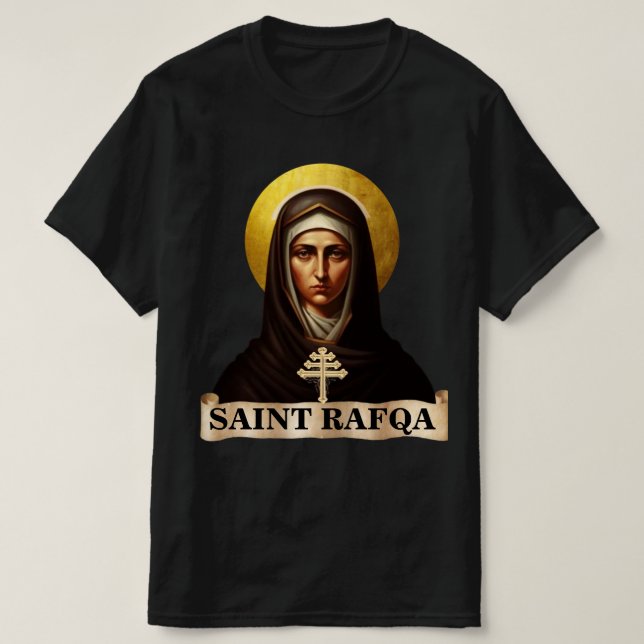 Santo Rafqa, Maronite Nun, T-Shirt (Frente do Design)
