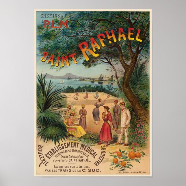 Santo-Raphaël França Poster vintage 1893 (Frente)