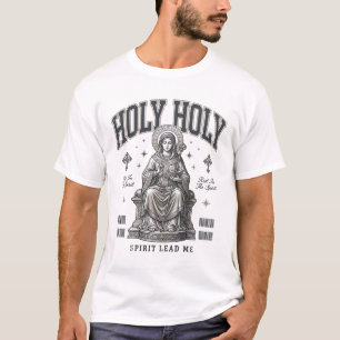 Santo Santo Desenho de Camisa Religiosa de Gravura