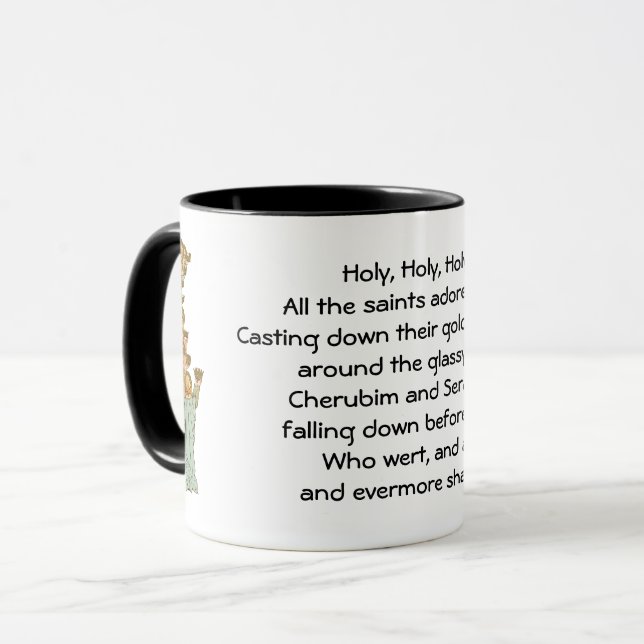 Santo, Santo, Santo! Caneca de Café (Frente Esquerda)