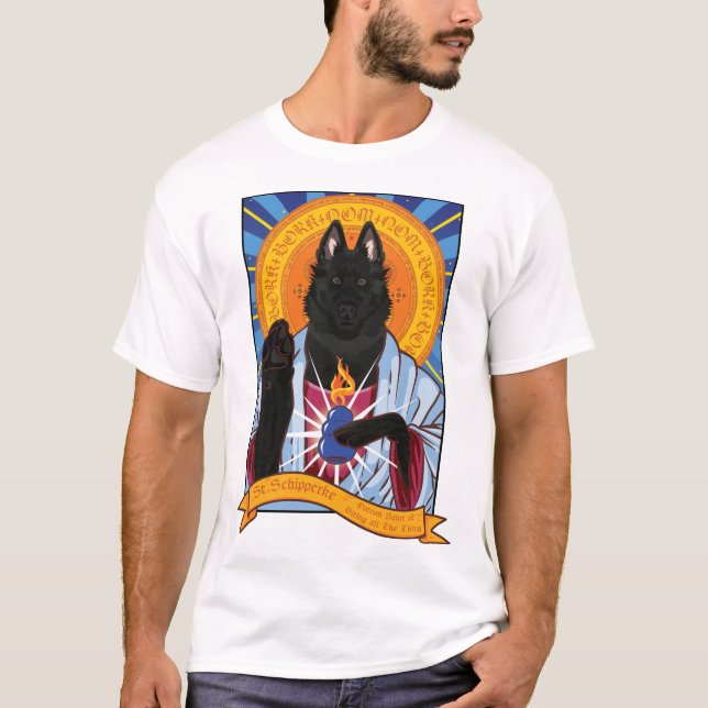 Santo Schipperke T-Shirt (Frente)