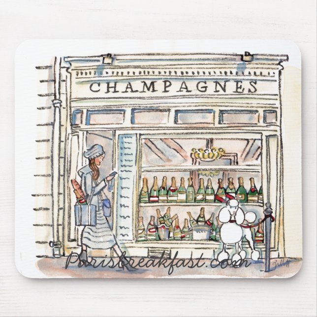 Santo Sulpice da rua de Champagne, mousepad de (Frente)