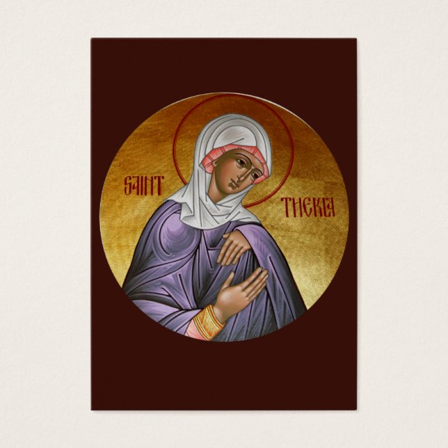 Santo Thekla MiniPrayer Card (Frente)