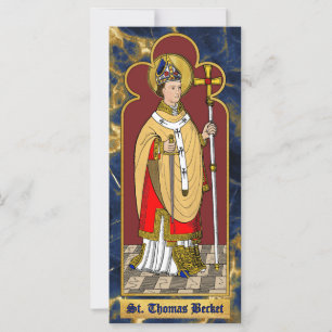 Santo Tomás Becket com Espada (M 033; Colorizado)