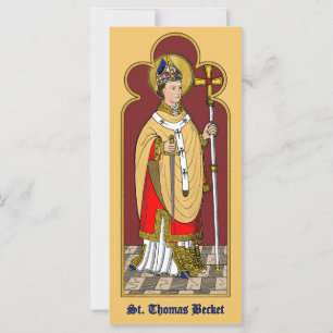 Santo Tomás Becket com Espada (M 033; Colorizado)