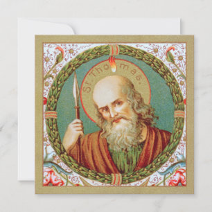 Santo Tomás, o Apóstolo (JMAS12) Cartão de Boas Fe