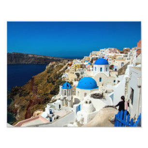 Santorini, as ilhas gregas - impressão da foto