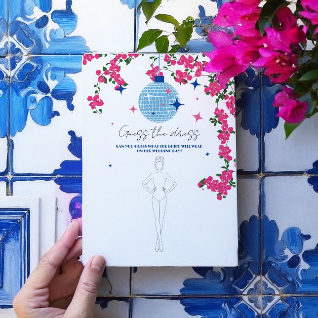 Santorini Bridal Rosa Adivinha Cartão de Vestido (Criador carregado)