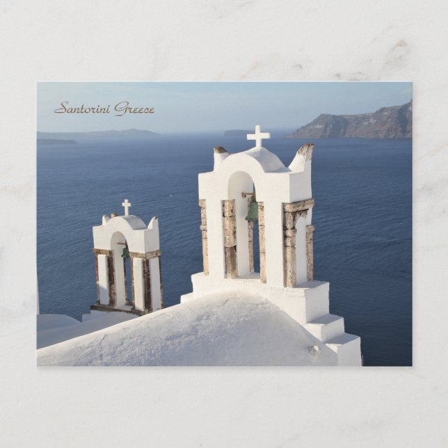 Santorini, Grécia, Fotografia, Cartão Postal (Frente)